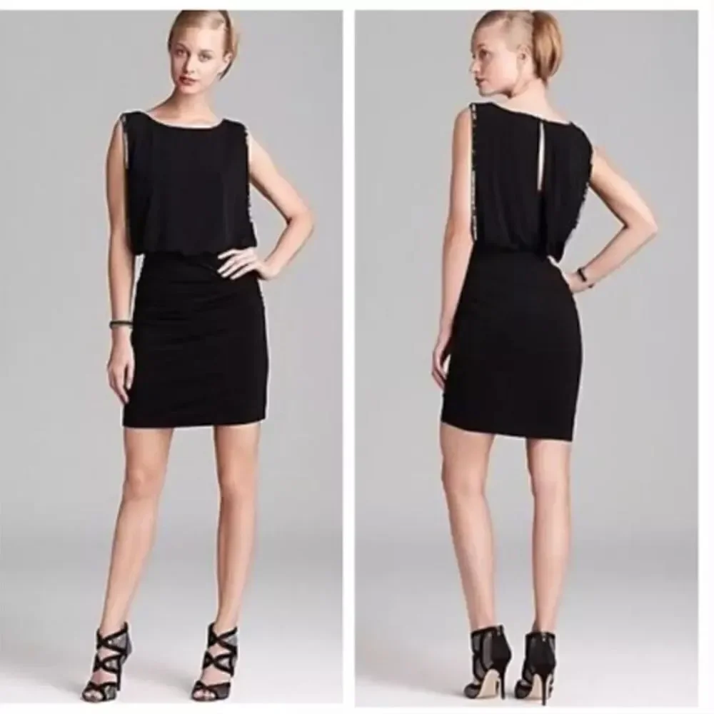 NWT Laundry elegant navy blue dress sz 4